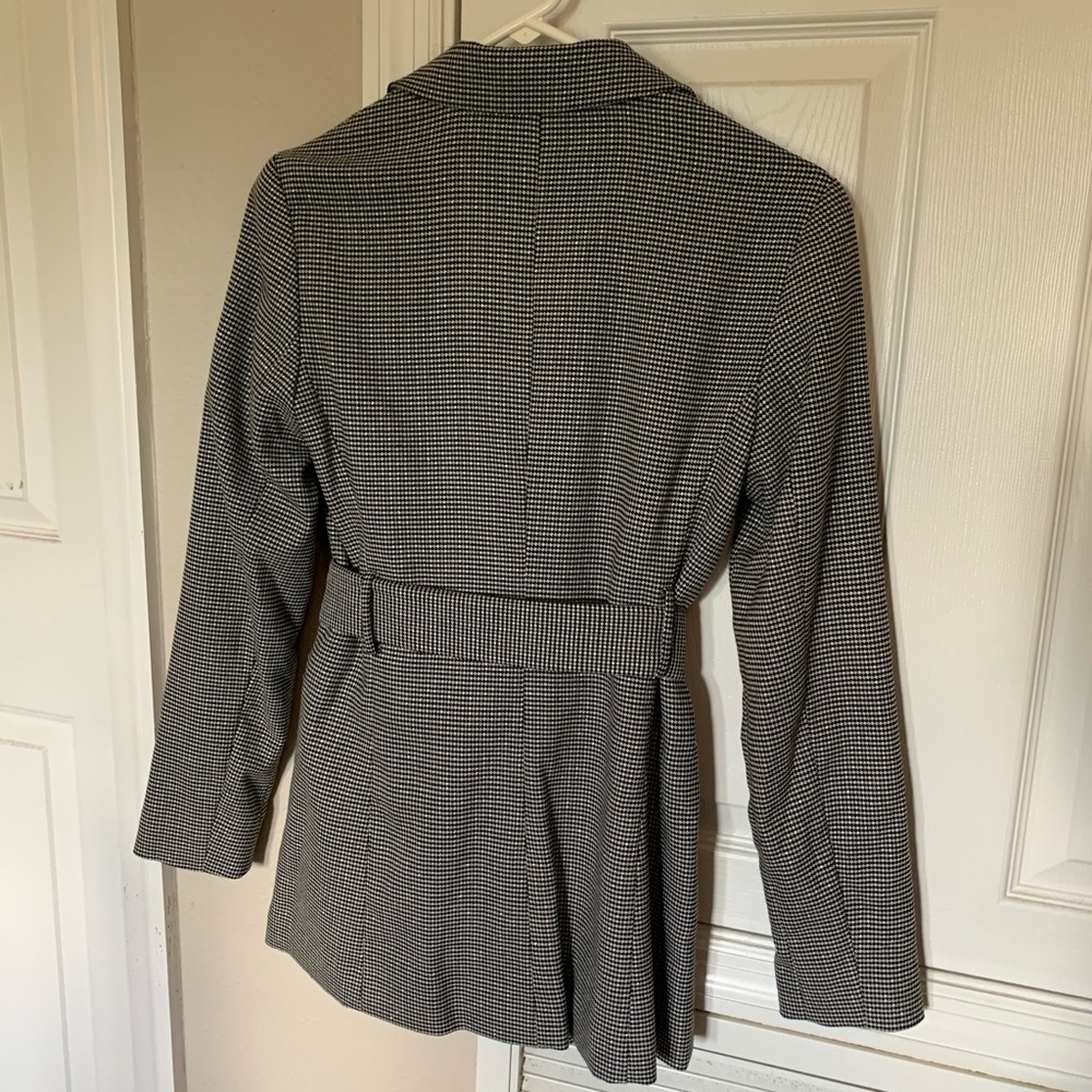 Sparkle pea coat with pockets, belt - Picture 2 of 3